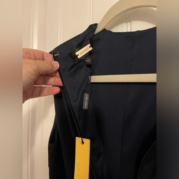 Sleeveless Alexia Admor Fara Dress Navy Blue Midi Sheath Tie‎ Belt women’s 4 NWT - Picture 6 of 17